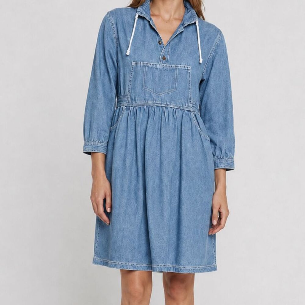 Vintage‎ Denim Short Dress Size Medium Cottagecore
